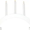 ABBE Batteridriven Träljusstake Båge 5L 32cm Vit