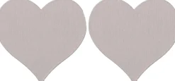 ACCESSORIZE Ljusmanschett 2-pack Hjärta Beige