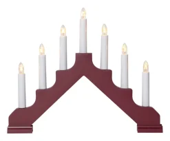 ADA Ljusstake 7L 37,5cm Röd