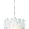ADRIANA Taklampa 43cm Vit/Krom