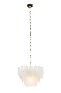 ADRIANA Taklampa 43cm Vit/Krom