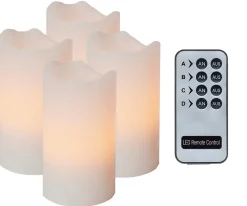 Advent LED Blockljus 4-pack Vit