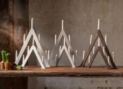 ALBO Ljusstake 5L 41cm Beige