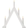 ALBO Ljusstake 5L 41cm Vit