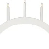 ALBO Träljusstake 5L 33cm Båge Vit