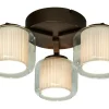 AMSTERDAM Plafond 46cm Brun/Vit