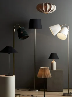 AMY Golvlampa Flex 2-Arm 150cm Krom