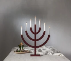 ANNO Ljusstake 7L 71cm Röd