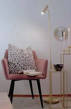 ARTIC Golvlampa Dimbar 140cm Matt Mässing