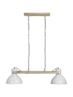 ASHBY Double Takpendel 110cm Trä/Vit