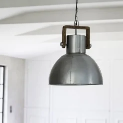 ASHBY SINGLE Tak/Fönsterlampa 29cm Pale Silver