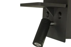 ASTOR Väggspot USB16cm Svart