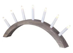 AURA Träljusstake 58cm Brun