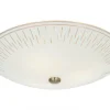 AVENY Plafond 42cm Vit/Stål