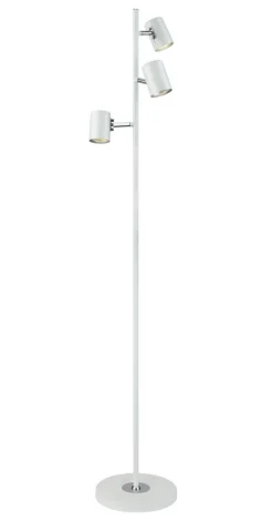 BALDER Golvlampa 3L 135cm Vit/Krom