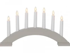 BEA Träljusstake 39cm Grå