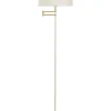 BIRKA Golvlampa 155cm Vit/Matt Mässing