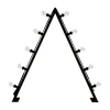 BRIGHT Ljusstake Utomhus 10L 120cm Svart/Klar