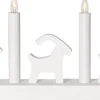 BRUSE Ljusstake 17,5cm LED Vit