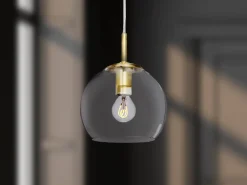 CAPELLA Fönsterlampa 18,5cm Borstad Mässing/Glas
