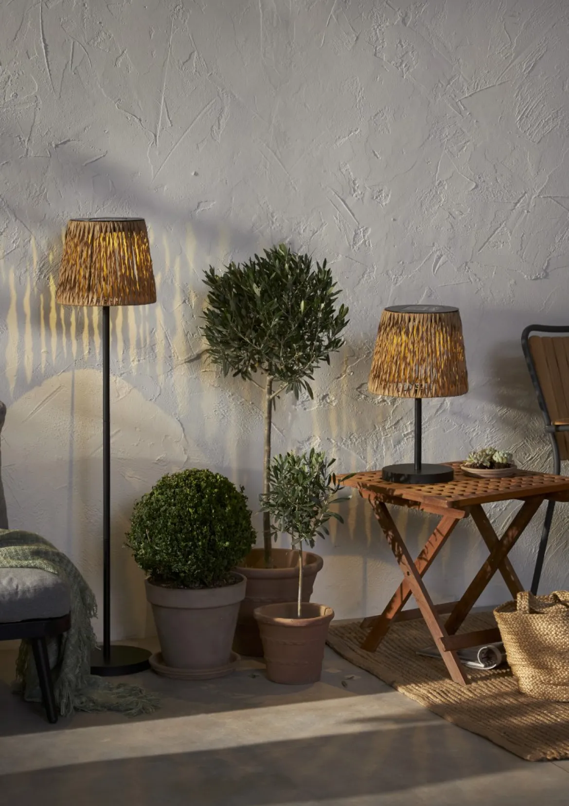 CESTA Solcellslampa 48cm Brun/Svart