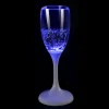 CHAMPANGEGLAS med LED 18cm Blå