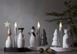 CHRISTMAS JOY Ljusstake Lucia 21cm Vit