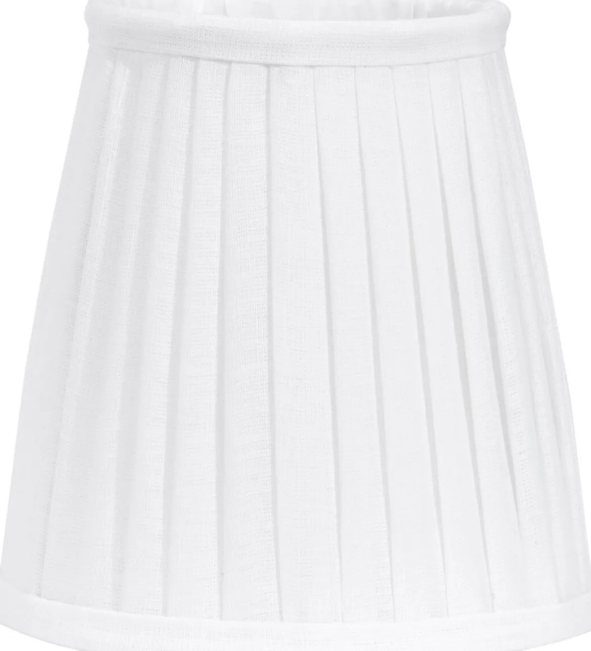 CIA Toppringskärm 20/13cm Plissé Vit