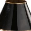 CLASSIC Metallskärm 19/10cm Svart/Antikmässing