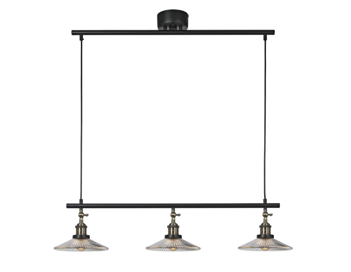 COBBLE Takpendel 3L 82,5cm Antik/Svart/Klar
