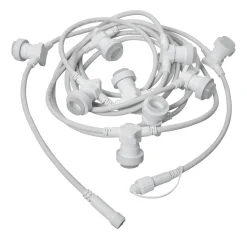 CONNECTA E27 Ljusslinga Extra 7,35m IP44 Vit