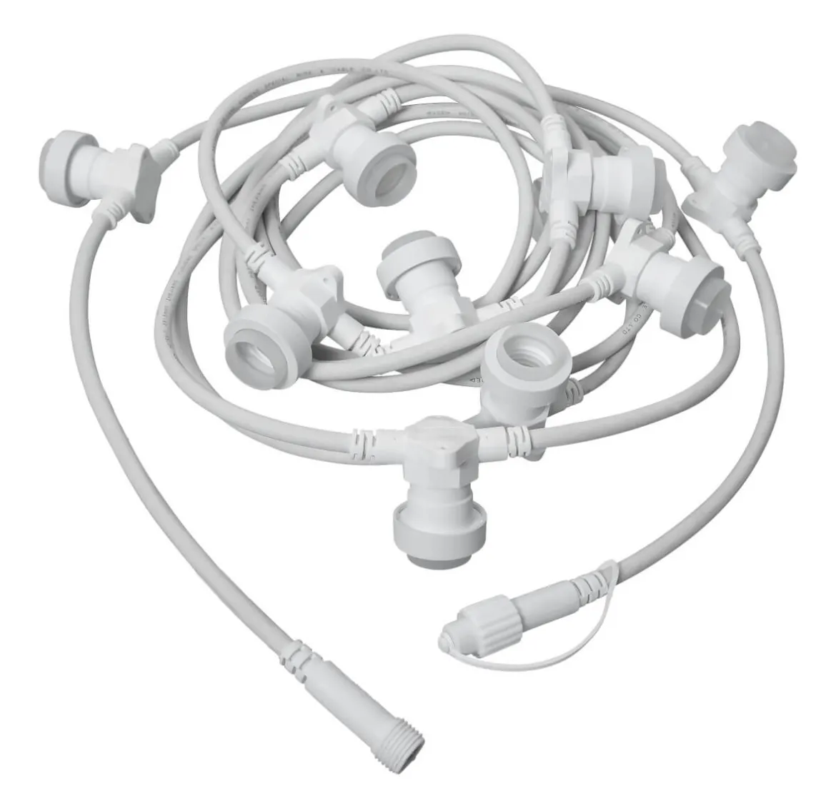 CONNECTA E27 Ljusslinga Extra 7,35m IP44 Vit