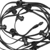 CONNECTA FLAT E27 Ljusslinga Extra 7,35m IP44 Svart