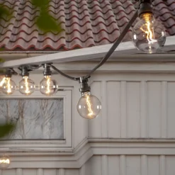 CONNECTA FLAT E27 Ljusslinga Extra 7,35m IP44 Svart