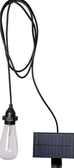 CORD SET Solcells sladdställ E27 200cm Svart IP44