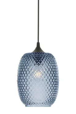 CORNELIA Taklampa 25cm Blå/Svart