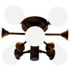 COSMOS Plafond bad 45,5cmSvart/Opalvit IP44