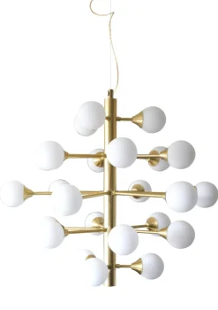 COSMOS Takpendel 24L 68,5cm Matt Mässing/Opalvit