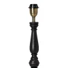 COTTEX Lampfot E27 46cm Svart/Borstad mässing