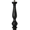 COTTEX Lampfot E27 57cm Svart/Borstad mässing