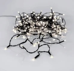 CRISPY ICE WHITE Ljusslinga 12,6m 180LED Vitt/Svart IP44