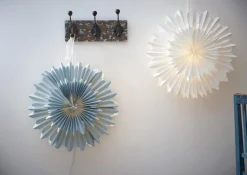CRYSTAL Pappersstjärna 50cm Blå