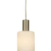 CYLINDER Fönsterlampa 16cm Stål/Vit