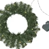 DALBO Krans Batteri 40cm 20LED Grön