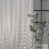 DEW DROP Ljusgardin 1*2m 200LED Varmvit/Silver