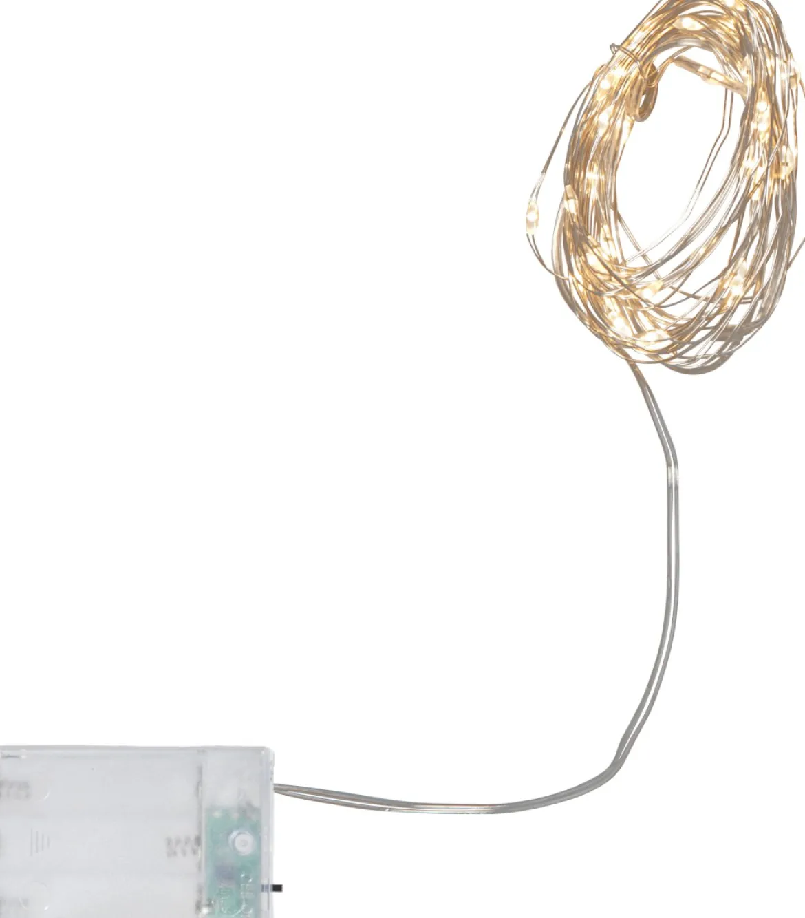 DEW DROP Ljusslinga Batteri 4m 40LED Varmvit/Silver