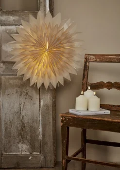 DIS Pappersstjärna 50cm Beige
