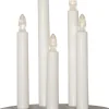 DORIS Ljusstake Batteri 17,5cm LED Vit/Trä