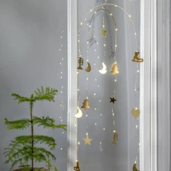 DREAM Hängande dekoration Batteri 90cm Guld