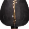 E27 Decoled 2W 2200K 40lm Svart LED-Lampa